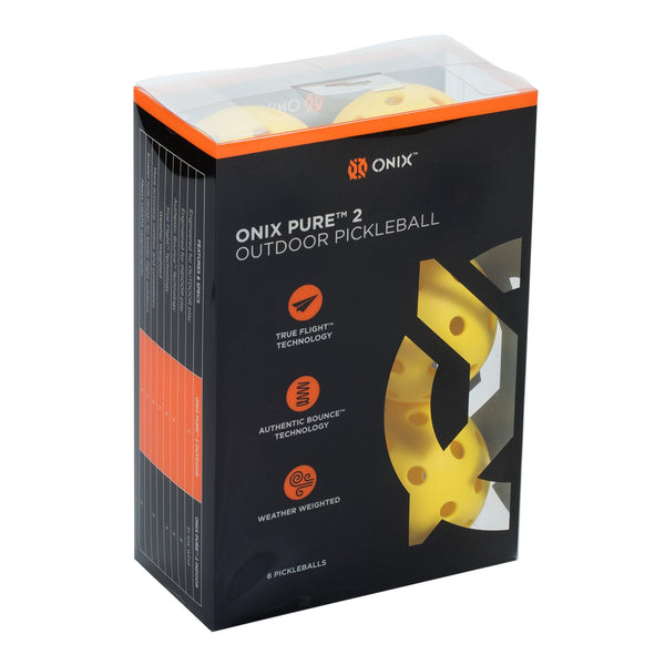 Onix Pure 2 Outdoor Pickleball Balls Weighted Heavier for Extreme Outdoor Conditions (Yellow, 3-Pack) [product _type] Onix - Ultra Pickleball - The Pickleball Paddle MegaStore