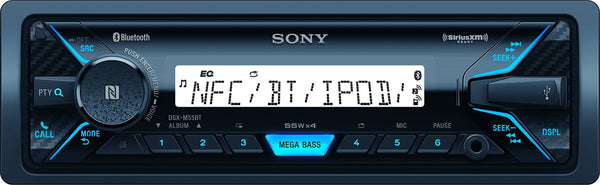 Sony DSX-M55BT Bluetooth Marine Digital Media Stereo Receiver with SiriusXM