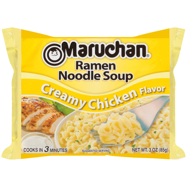 Maruchan Ramen Creamy Chicken Flavor, 3 oz, 24 pack
