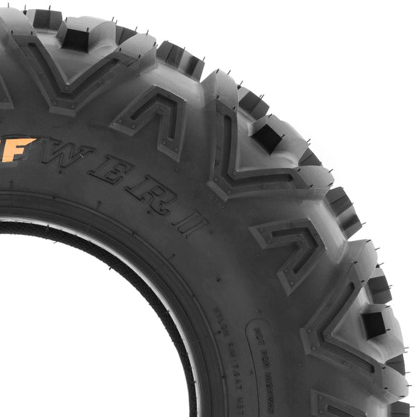 Set of 2 SunF Power.II 26x9-12 ATV UTV Off-Road Tires, All-Terrain, 6 PR, Tubeless A051