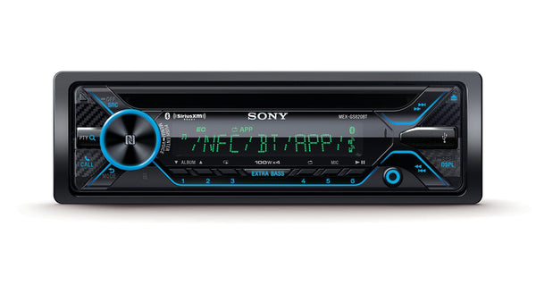 Sony MEXGS820BT GS, 160W Hi-Power, Variable Color, Dual BT, NFC, Songpal, Sxm, Dual USB, Dual AUX, 3 Pre 5V, EQ10, Extrabass, Aoa 2.0