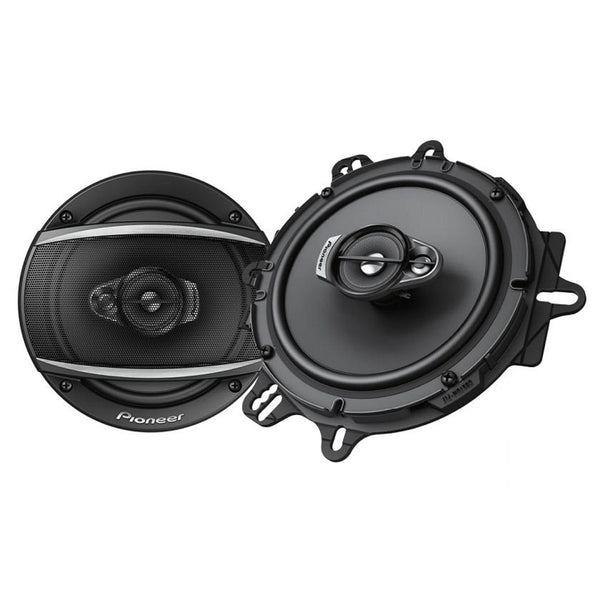 Pioneer TS-A1670F A Series 6.5" 320 Watts Max 3-Way Car Speakers Pair with Fiber Cone Midrange and 6-1/2" Multi-Fit Installation Adapters Included