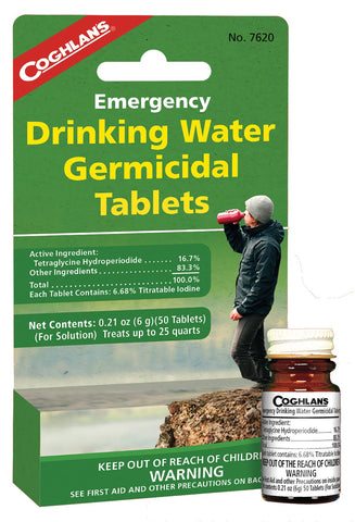 Coghlan's Drinking Water Tablets, 50 Tablets