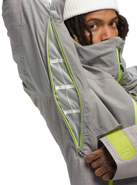 Burton Men's Men's Frostner Jacket, Sterling/Sterling Ripstop, Large