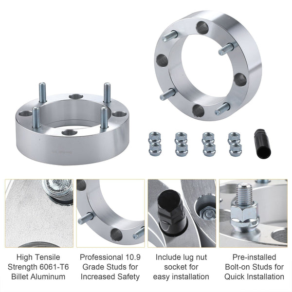 Orion Motor Tech 4x156 Wheel Spacers with 12x1.5 Studs, Compatible with 2013+ Polaris Ranger, 2014+ Polaris RZR XP 1000, 2015+ Polaris RZR Trail 900, 900 XC and RZR High Performance S 900