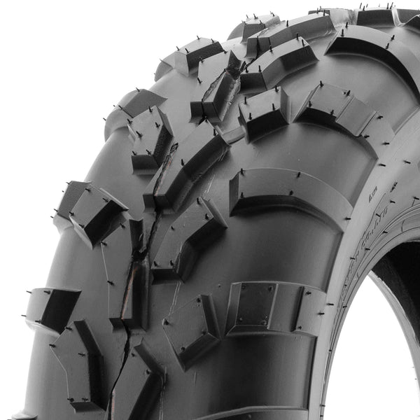 Set of 4 SunF A010 25x8-12 Front & 25x11-10 Rear ATV UTV Lawn Mowers Tires, 6 PR, Tubeless