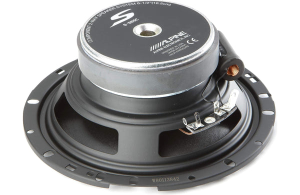 Alpine S-S65C S-Series 6.5-inch Component 2-Way Speakers (pair)