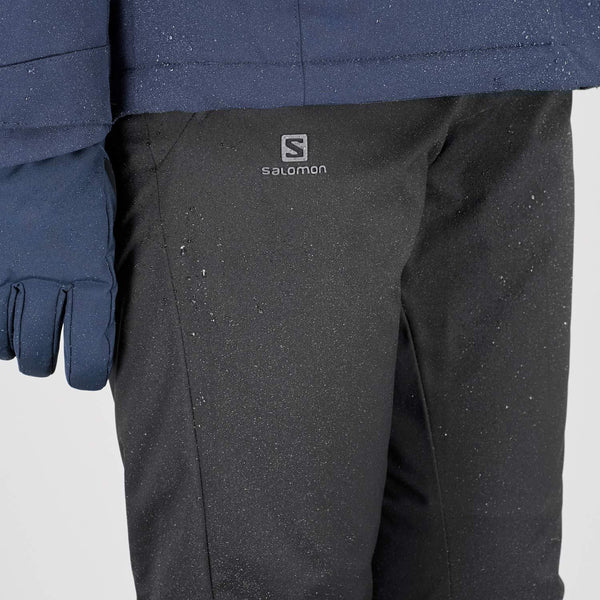 SALOMON StormSeason Ski Pants Black Womens Sz L