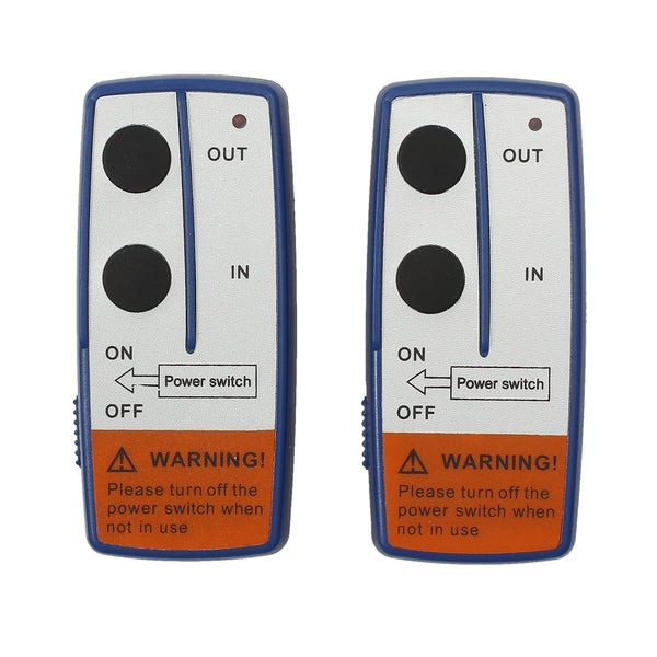 AUTOUTLET 2PCS Recovery Wireless Winch Remote Control Kit 12V Handset Switch Controller 100 Feet for Car ATV Truck Jeep SUV up to 17,000lb （Batteries Included）