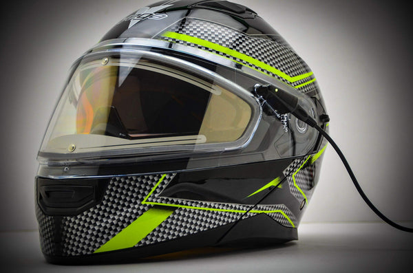 Vega Helmets Caldera Electric Snow 2 Modular Snowmobile Helmet, Hi-Vis Blade MD