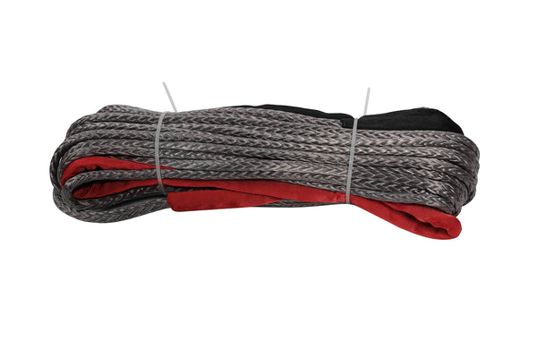 OFF ROAD BOAR 3/8" x 100' Dyneema Synthetic Winch Rope for 4x4 SUV Truck(Grey)