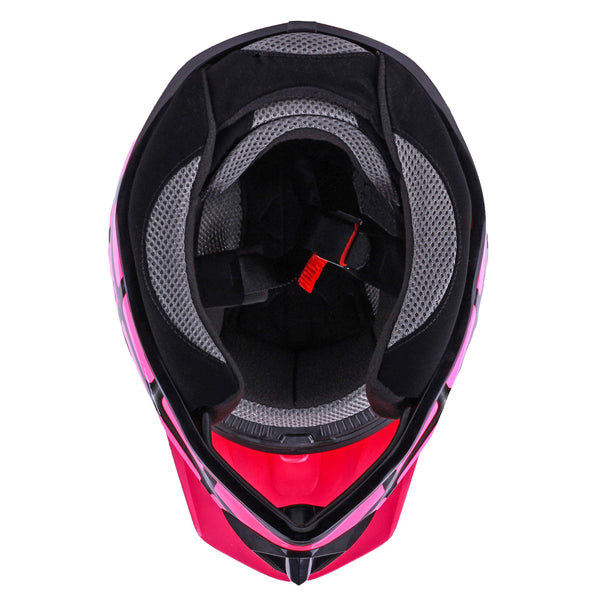 Typhoon Kids Youth Offroad Helmet DOT Motocross ATV Dirt Bike MX Motorcycle Spiderman Pink, Medium