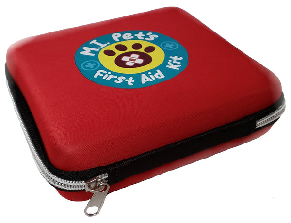 M.I. Pet's - 76 Piece Pet First Aid Kit with a Collapsible Food or Water Bowl