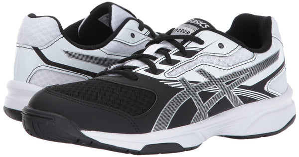 ASICS Womens Upcourt 2 Volleyball Shoe, Black/Silver/White, 10 Medium US [product _type] ASICS - Ultra Pickleball - The Pickleball Paddle MegaStore