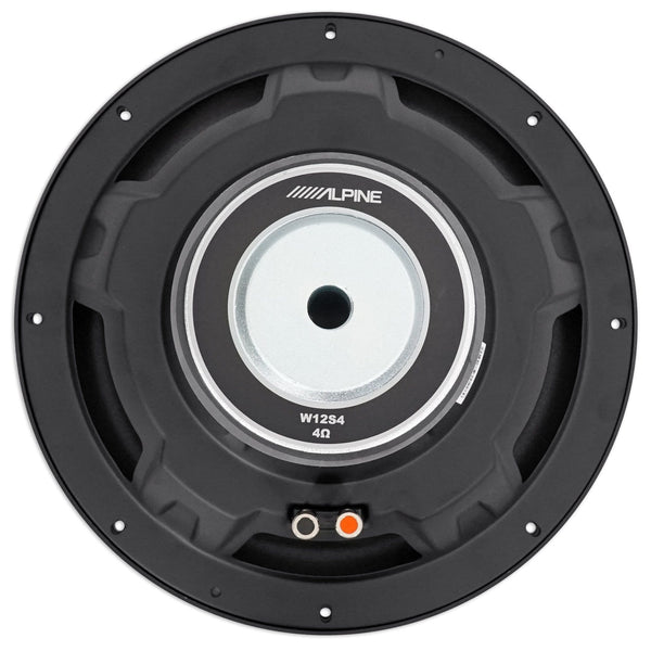(2) Alpine W12S4 12" 1500 Watt Peak 500 Watt RMS 4-Ohm Car Audio Subwoofers Subs