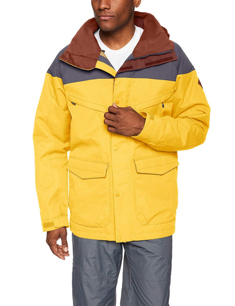 Burton Men's Breach Jacket, Golden Rod/Trocadero, Large