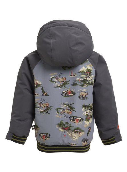 Burton Toddler Boys' Gameday Bomber Jacket, Survivalist/Trocadero, 5/6