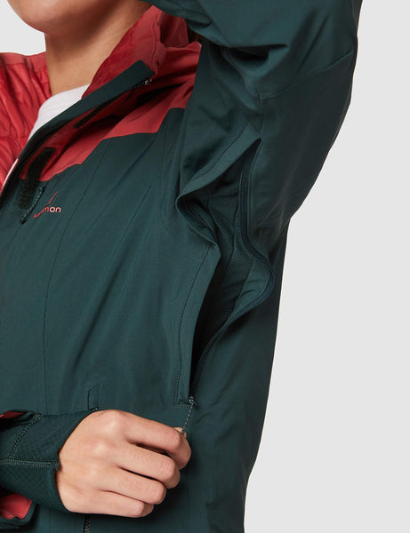 SALOMON Women's Icerocket JKT W, Green Gab, X-Small