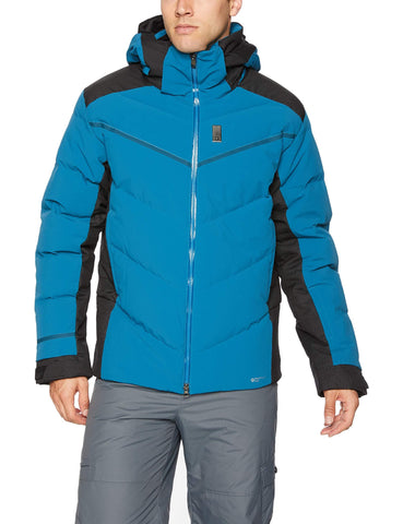 Salomon Men's Whitebreeze Down JACKET , Moroccan Blue/Black, Large