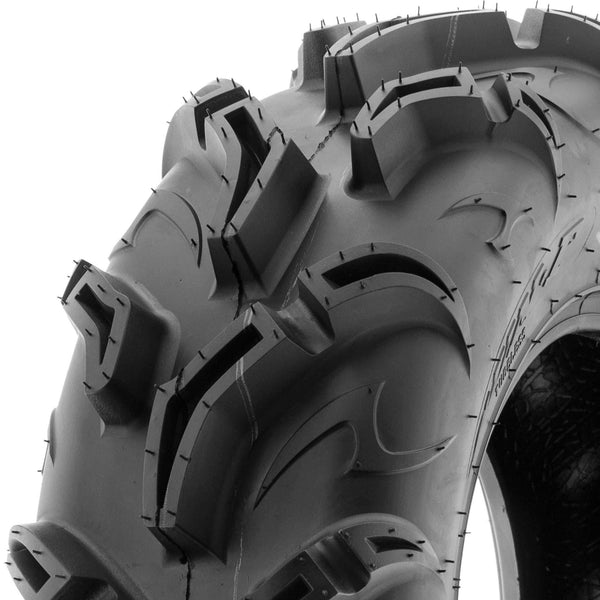 Set of 4 SunF Warrior AT Mud & Trail 26x9-12 Front & 26x11-12 Rear ATV UTV Off-Road Tires, 6 PR, Tubeless A048