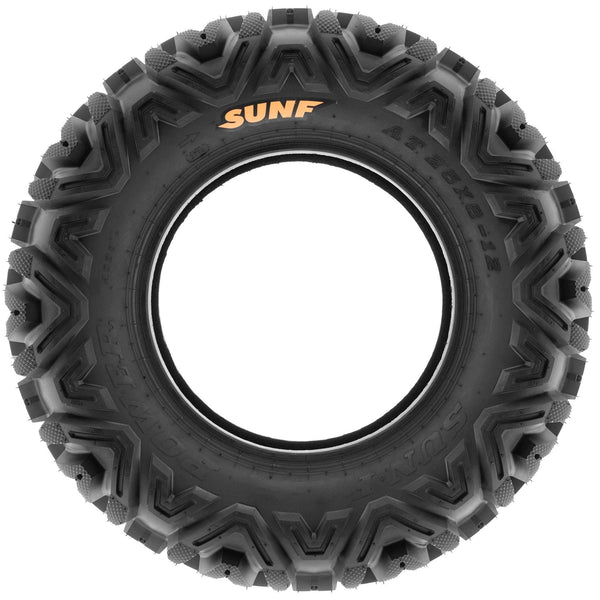 SunF Power.I ATV/UTV all-terrain Tires 25x8-12 Front & 25x10-12 Rear, Set of 4 A033, 6-PR, Tubeless