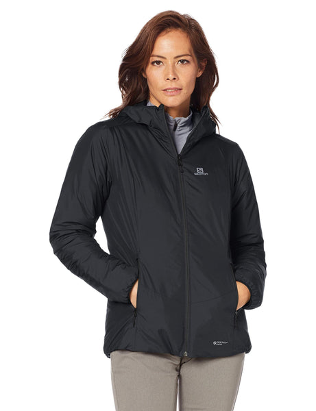 SALOMON Women's Drifter Loft Hoodie W, Black, Large - Ultra Pickleball
