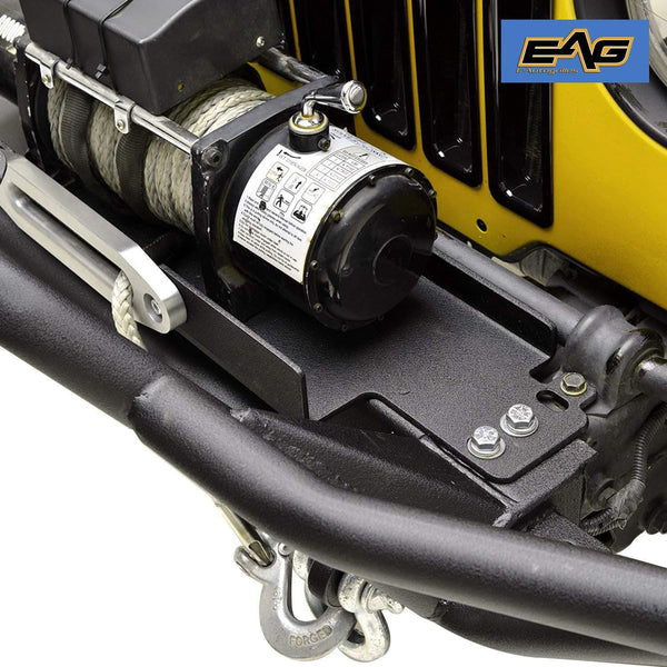 EAG Winch Mounting Plate - 12000 lbs Capacity Fit for 87-06 Jeep Wrangler TJ/YJ