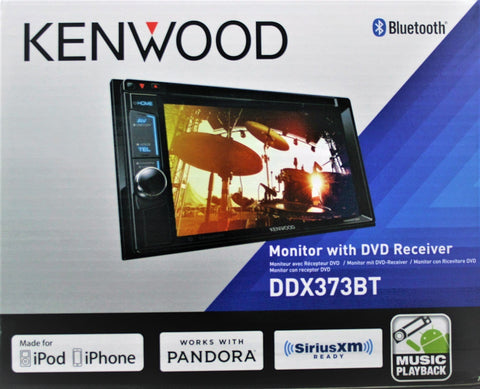 Kenwood DDX373BT Double Din Monitor In-Dash Bluetooth DVD Receiver