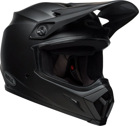 Bell MX-9 MIPS Equipped Motorcycle Helmet (Solid Matte Black, Medium)