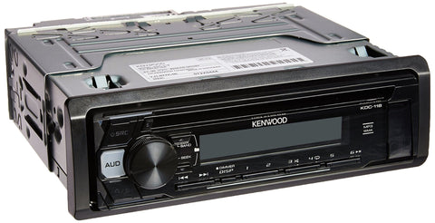 Kenwood KDC-118 in-Dash 1-DIN CD Car Stereo Receiver with Front AUX Input