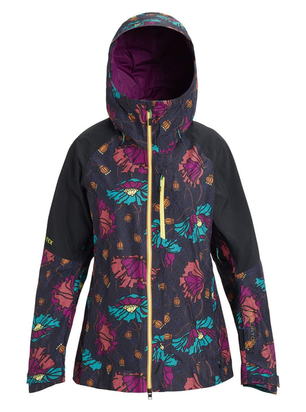Burton Women's Women's Ak Gore-tex Upshift Jacket, Bona Flora/True Black, Small