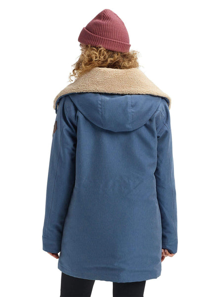 Burton Women's Hazelton Winter Jacket, Light Denim, Medium