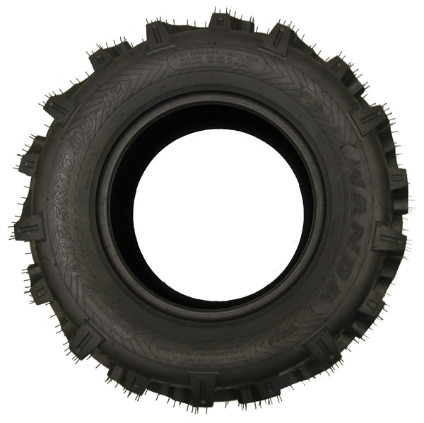 Set of 4 New Premium WANDA ATV/UTV Tires 25x8-12 Front & 25x10-12 Rear /6PR Super Lug Mud