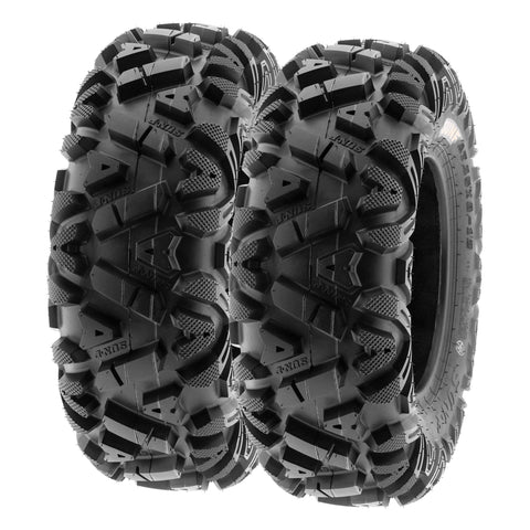 SunF 27x9-12 27x9x12 ATV UTV Tires 6 PR Tubeless A033 POWER I [Set of 2]