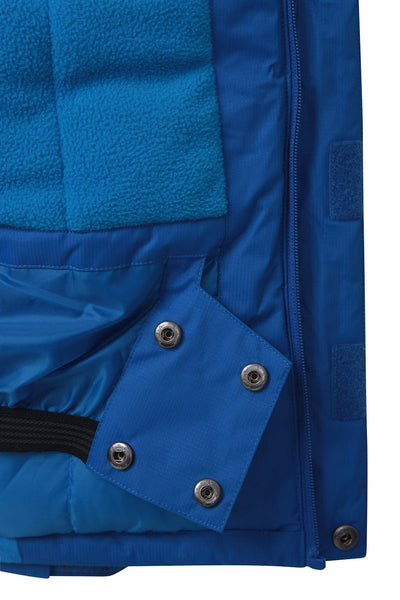 Mountain Warehouse Raptor Kids Snow Jacket - Winter Ski Coat for Boys & Girls Two Tone Blue 7-8 Years