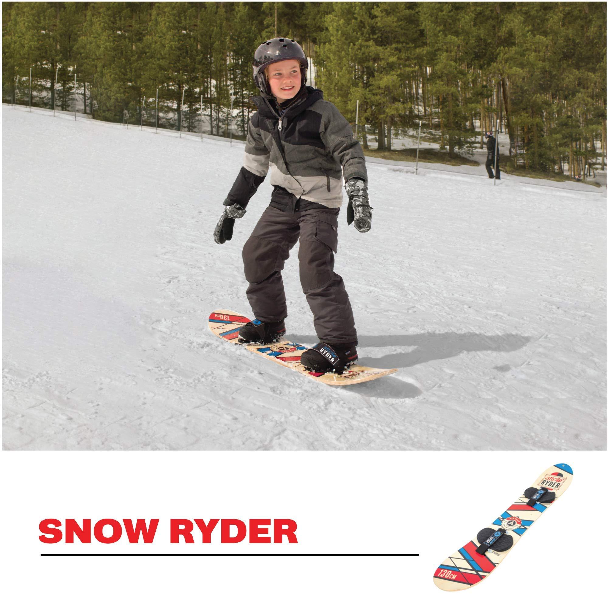 Airhead Snow Ryder 130cm Hardwood Snowboard w/Velcro Bindings – Ultra ...