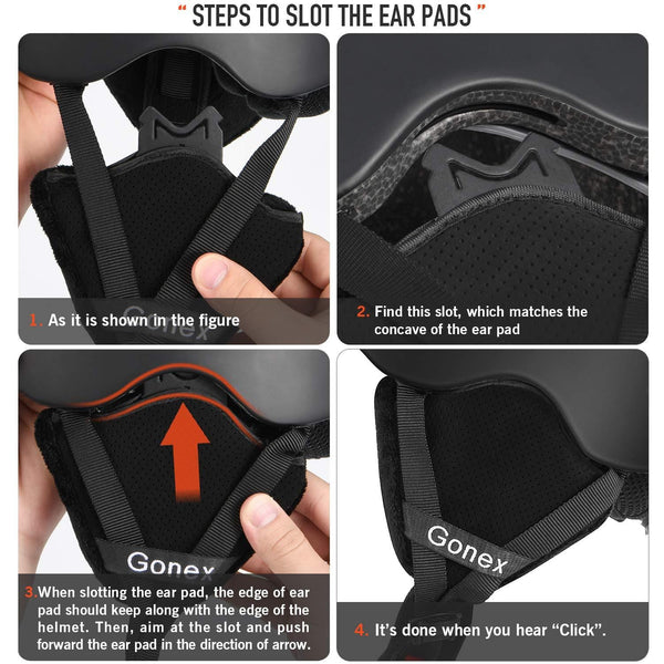 Gonex Ski Helmet, Snowboard Helmet with Detachable Inner Padding, Lightweight Helmet for Women & Young Size M Pink