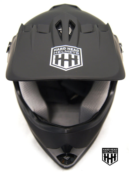 SmartDealsNow - HHH DOT Youth & Kids Helmet for Dirtbike ATV Motocross MX Offroad Motorcyle Street bike MATTE BLACK (Large)