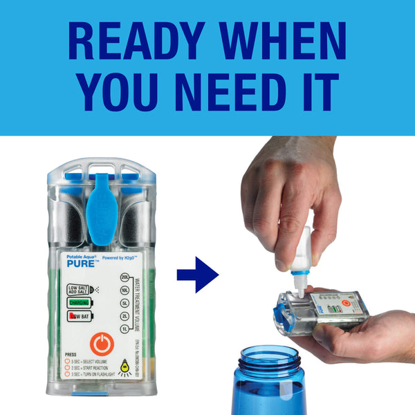 Potable Aqua Pure Portable Electrolytic Water Purifier Device