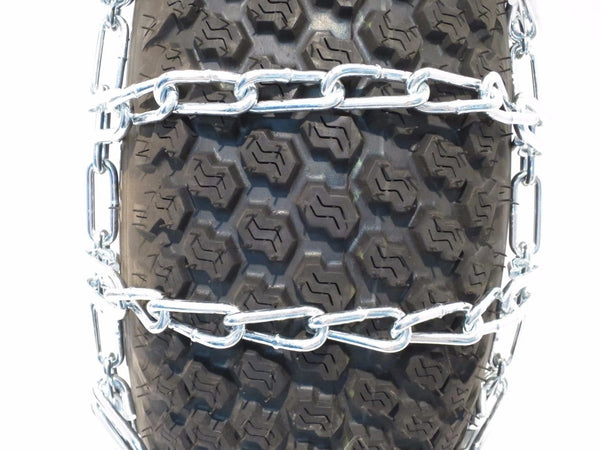 The ROP Shop New Pair 2 Link TIRE Chains 13x5x6 for Garden Tractors/Riders/Snowblower
