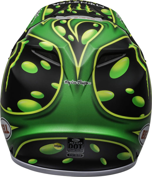 Bell MX-9 MIPS Off-Road Motorcycle Helmet (Showtime Replica Matte Black/Green, Medium)