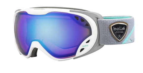 Bolle Winter Duchess Light Control 21626 Modulator Ski Goggles, White/Grey