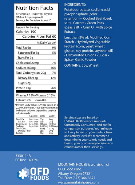 Mountain House Beef Stew #10 Can
