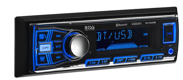 BOSS Audio Systems 638BCK Car Stereo Package - Single Din, Bluetooth, - no CD DVD MP3 USB WMA AM FM Radio, 6.5 Inch 2 Way Full Range Speakers