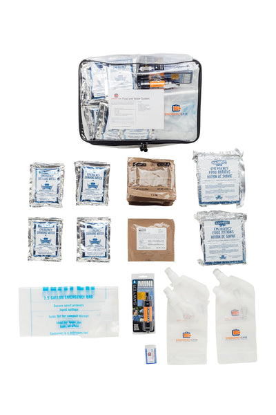 Emergency Case - Premium Family Survival Kit - 4 Person 4 Days for Earthquakes, Hurricanes, Floods, Tornadoes, Wildfires