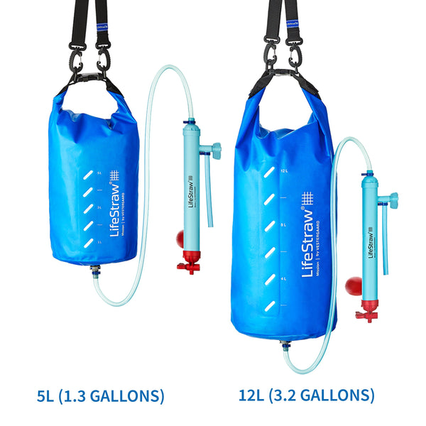 LifeStraw Mission Water Purification System, High-Volume Gravity-Fed Purifier for Camping and Emergency Preparedness, 12 Liter