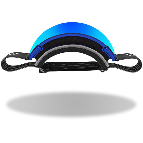 Fuel Optics High Performance Anit-Fog Ski and Snowboard Goggles with Magnetic Quick Change Lens | Helmet Compatible with Extra Long Adjustable Strap - Blue