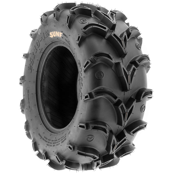 Pair of 2 SunF A050 AT 26x11-12 ATV UTV Deep Mud Terrain Tires, 6 PR, Tubeless