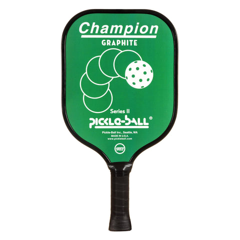 Pickleball, Inc. Vintage Champion Pickleball Paddle (Green, Thin Grip 4") [product _type] Pickle-Ball - Ultra Pickleball - The Pickleball Paddle MegaStore