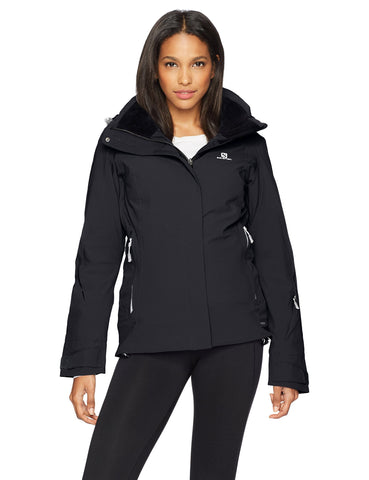 SALOMON Women's Brilliant Jacket, Black, Large